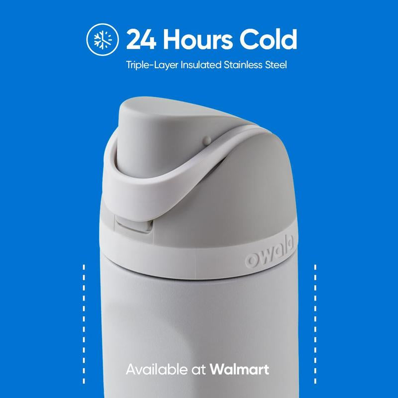 Owala FreeSip Water Bottle β Rosy Dream Color, 24-Hour Insulated Stainless Steel with 2-in-1 Straw | Stylish Hydration for Everyday Use & Gifting