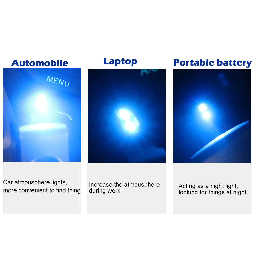 Mini RGB USB Car LED Light β Interior Atmosphere Lamp