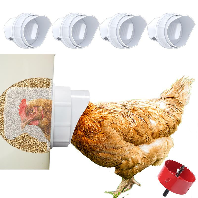 DIY Chicken Feeder Kit for 5-Gallon Buckets β Rainproof, No-Waste Gravity Feeder & Waterer for Chickens and Ducks