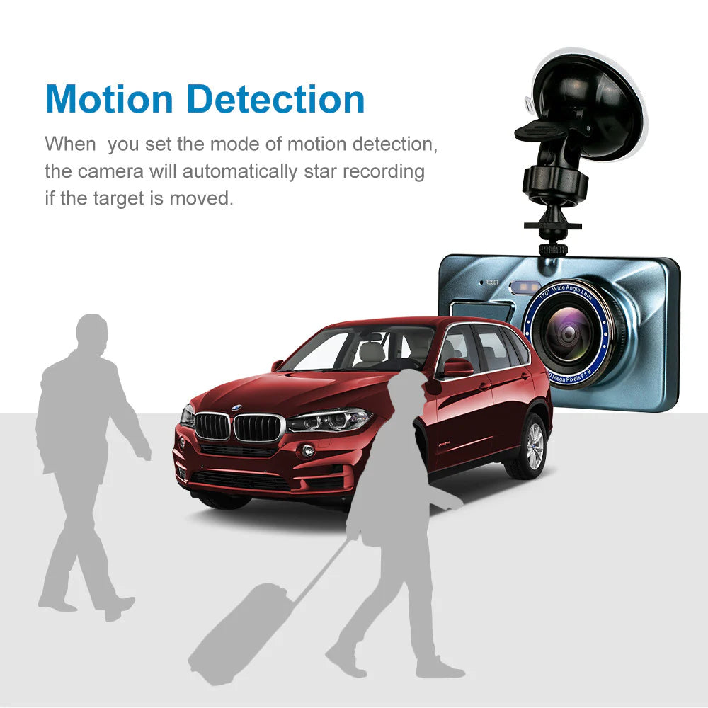 1080P Dual Lens Dash Cam β 4β Touch Screen Car DVR Recorder (Front + Rear Camera)