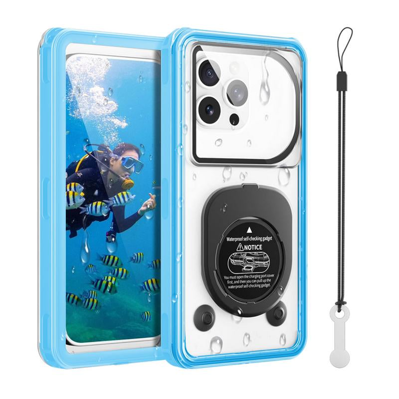 IPX8 Waterproof Phone Case β 360Β° Full Protection for iPhone 16/15 & Galaxy S24 (Snorkeling, Diving, Beach Use)