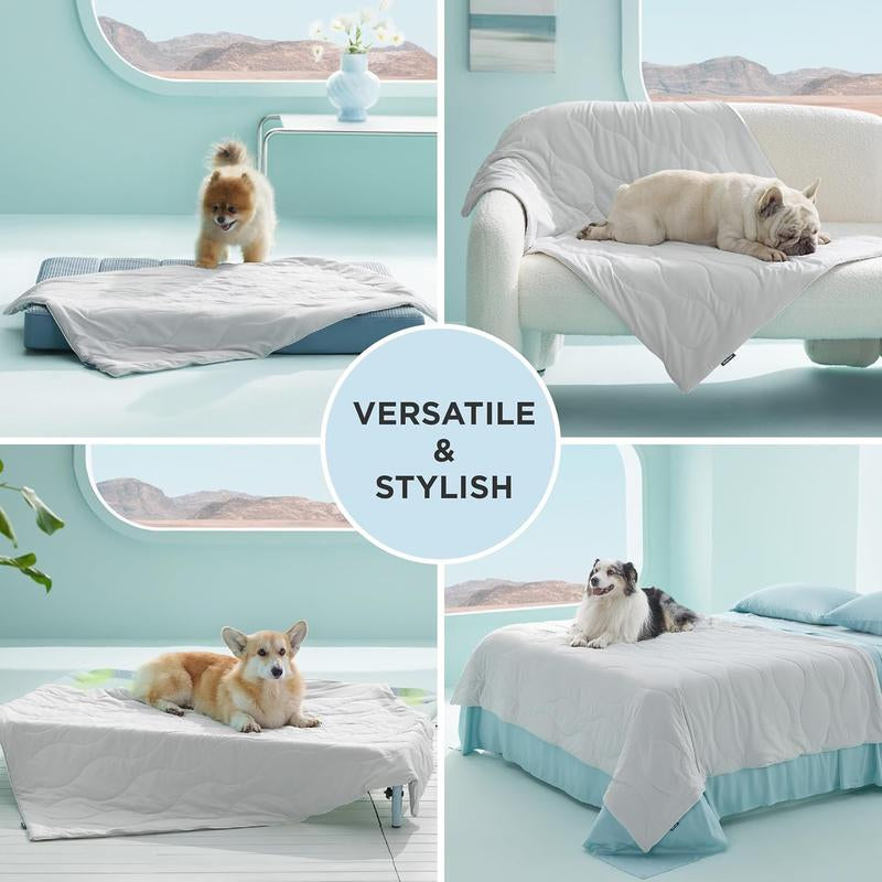Bedsure Cooling Pet Blanket β Q-Max >0.5 Soft Washable Throw for Cats & Dogs | Breathable, Self-Cooling Mat for Summer Comfort