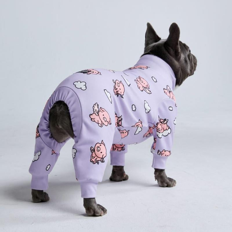 Spark Paws Dog Pajama Onesie β Ultra-Soft, 4-Way Stretch Recovery Suit | Cozy Sleepwear for Small, Medium & Large Breeds