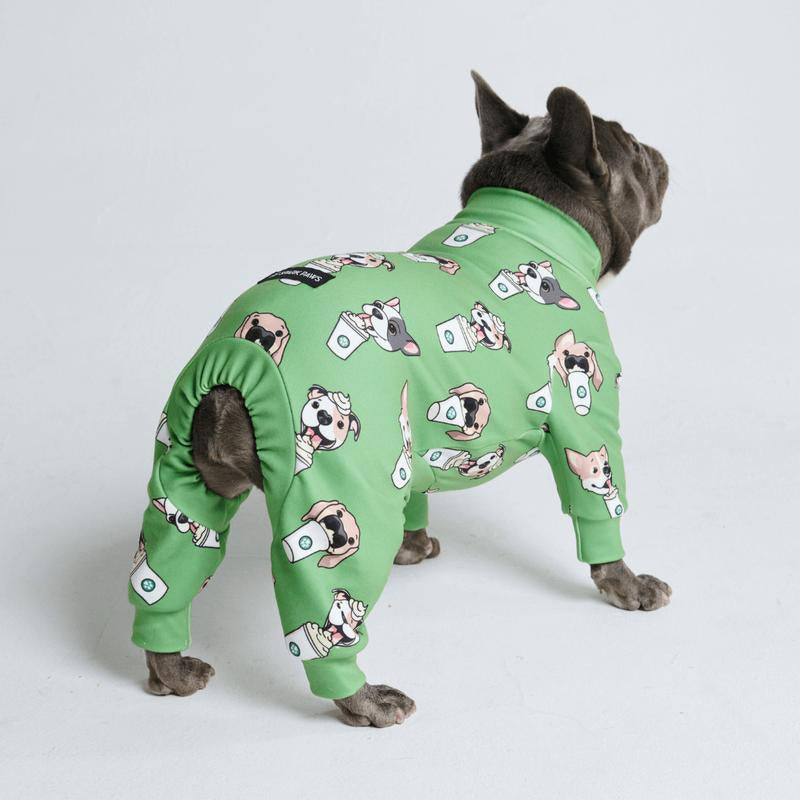 Spark Paws Dog Pajama Onesie β Ultra-Soft, 4-Way Stretch Recovery Suit | Cozy Sleepwear for Small, Medium & Large Breeds