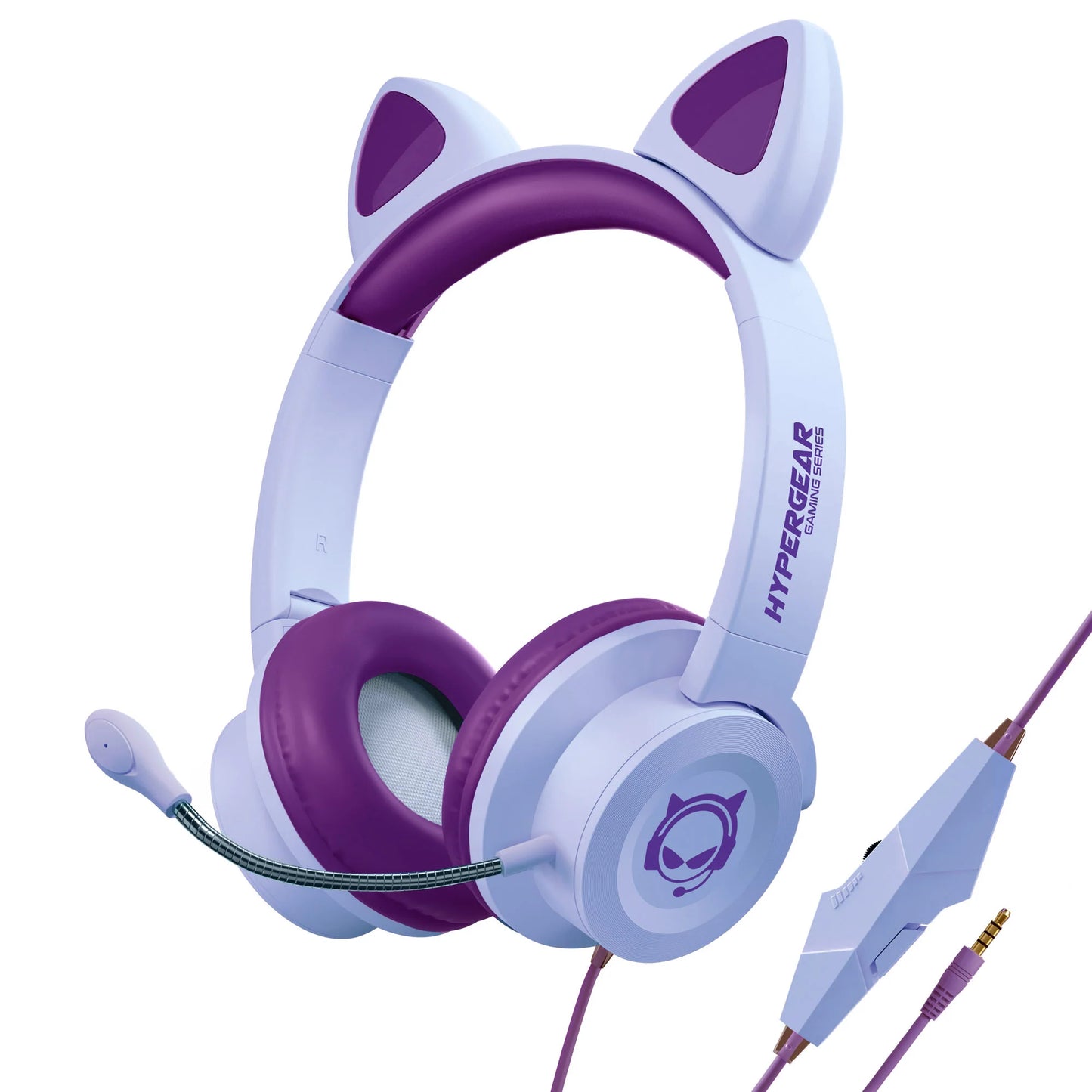 Cute Gaming Headset with Mic – RGB Kitty Ears by HyperGear