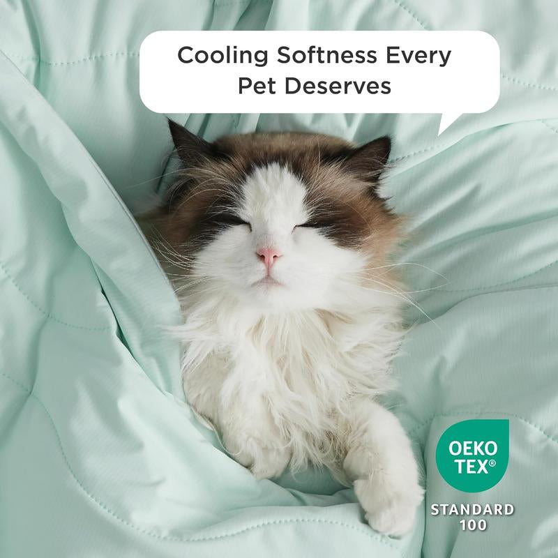 Bedsure Cooling Pet Blanket – Q-Max >0.5 Soft Washable Throw for Cats & Dogs | Breathable, Self-Cooling Mat for Summer Comfort