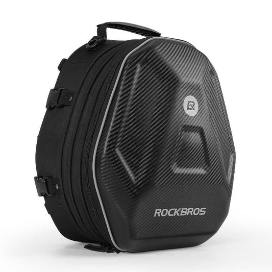 ROCKBROS 35L Motorcycle Tail Bag – Waterproof, Expandable Hard Shell Luggage for Rear Rack