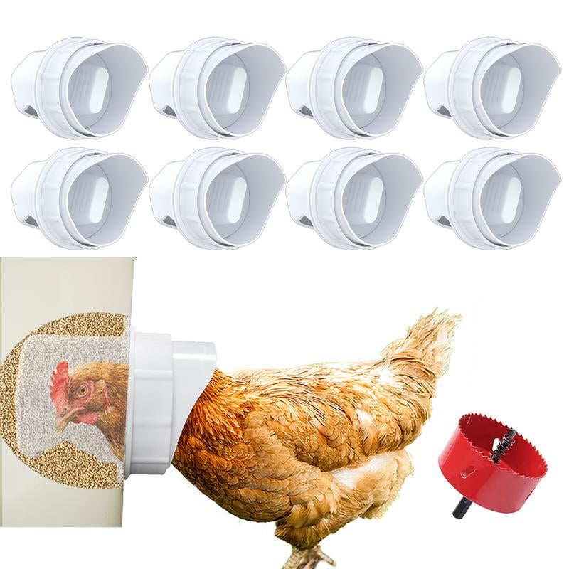 DIY Chicken Feeder Kit for 5-Gallon Buckets – Rainproof, No-Waste Gravity Feeder & Waterer for Chickens and Ducks