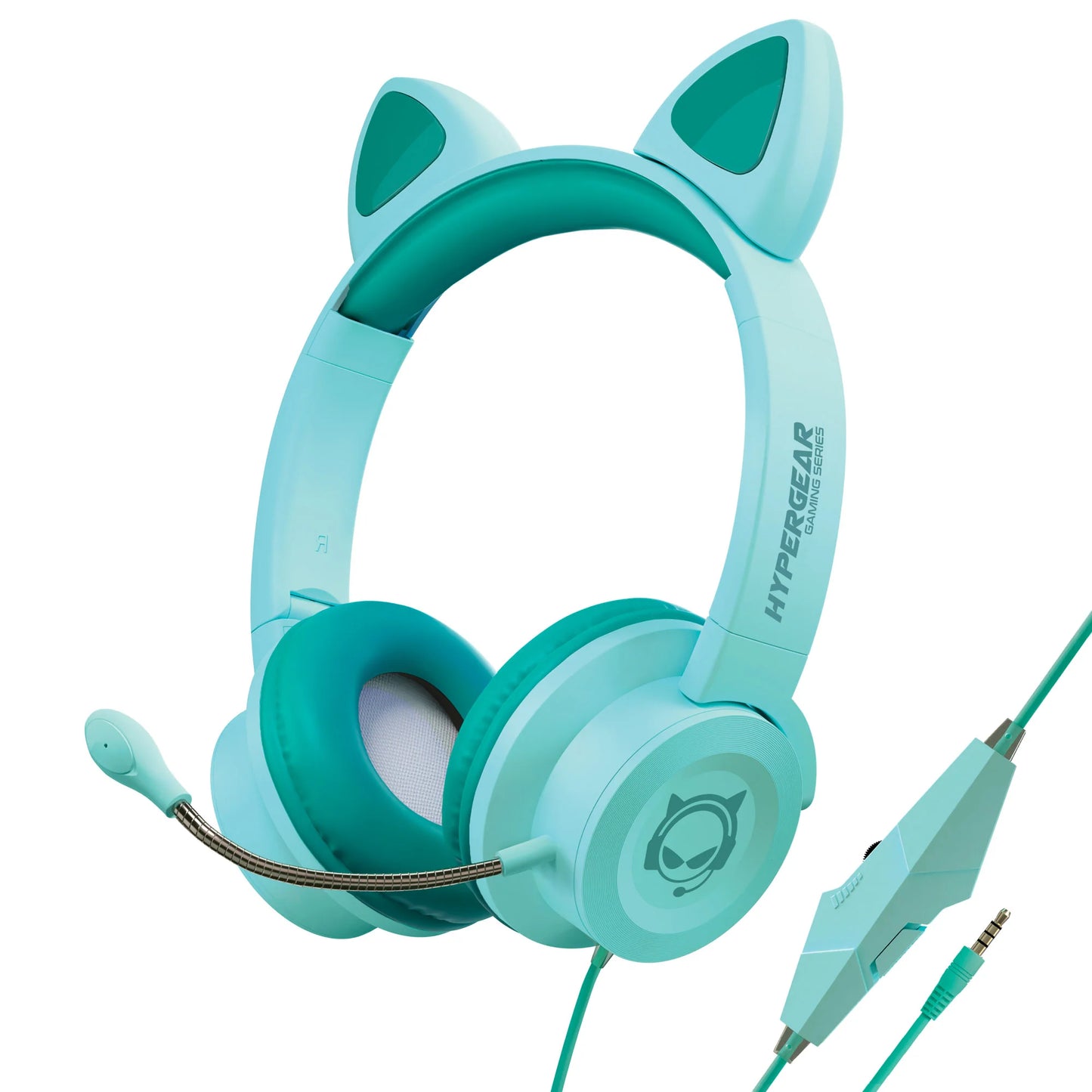 Cute Gaming Headset with Mic – RGB Kitty Ears by HyperGear