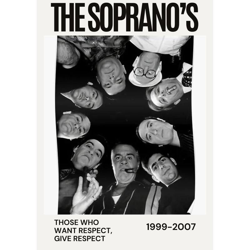 The Sopranos Poster Print – Glossy Unframed Wall Art Reproduction | High-Quality Decor for TV Show Fans & Modern Spaces