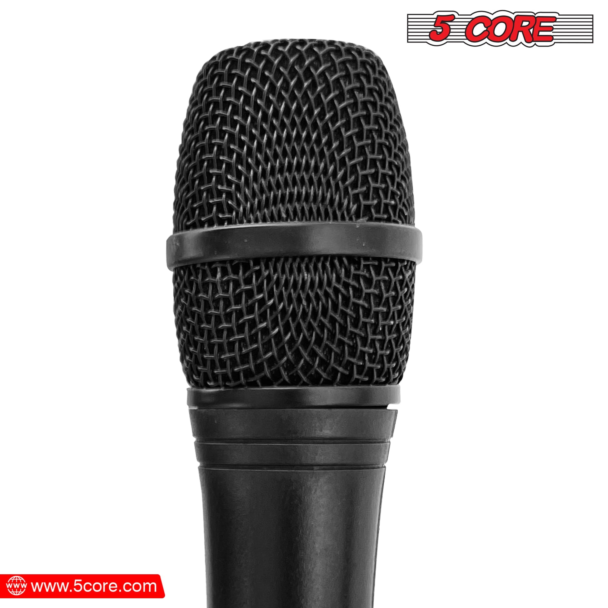 Wireless Dual Microphone System – 100FT Range VHF for Karaoke & Events