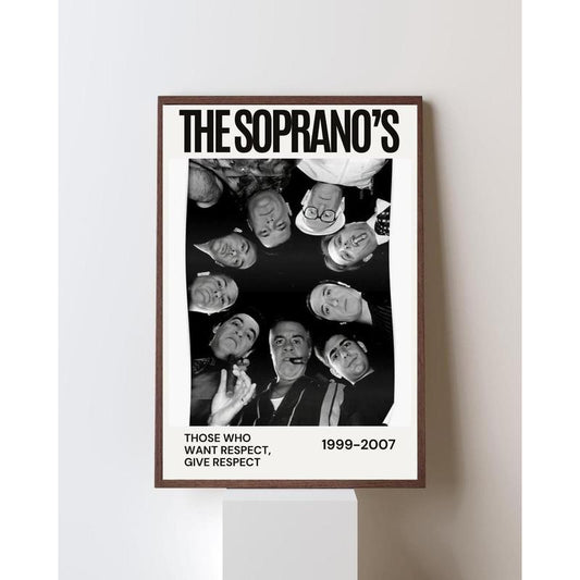 The Sopranos Poster Print – Glossy Unframed Wall Art Reproduction | High-Quality Decor for TV Show Fans & Modern Spaces