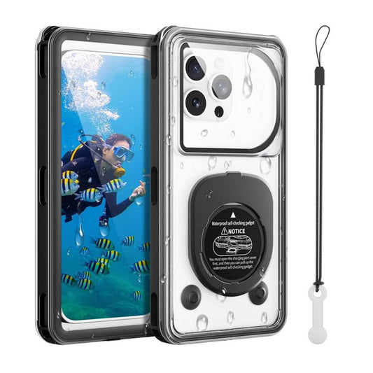 IPX8 Waterproof Phone Case – 360° Full Protection for iPhone 16/15 & Galaxy S24 (Snorkeling, Diving, Beach Use)